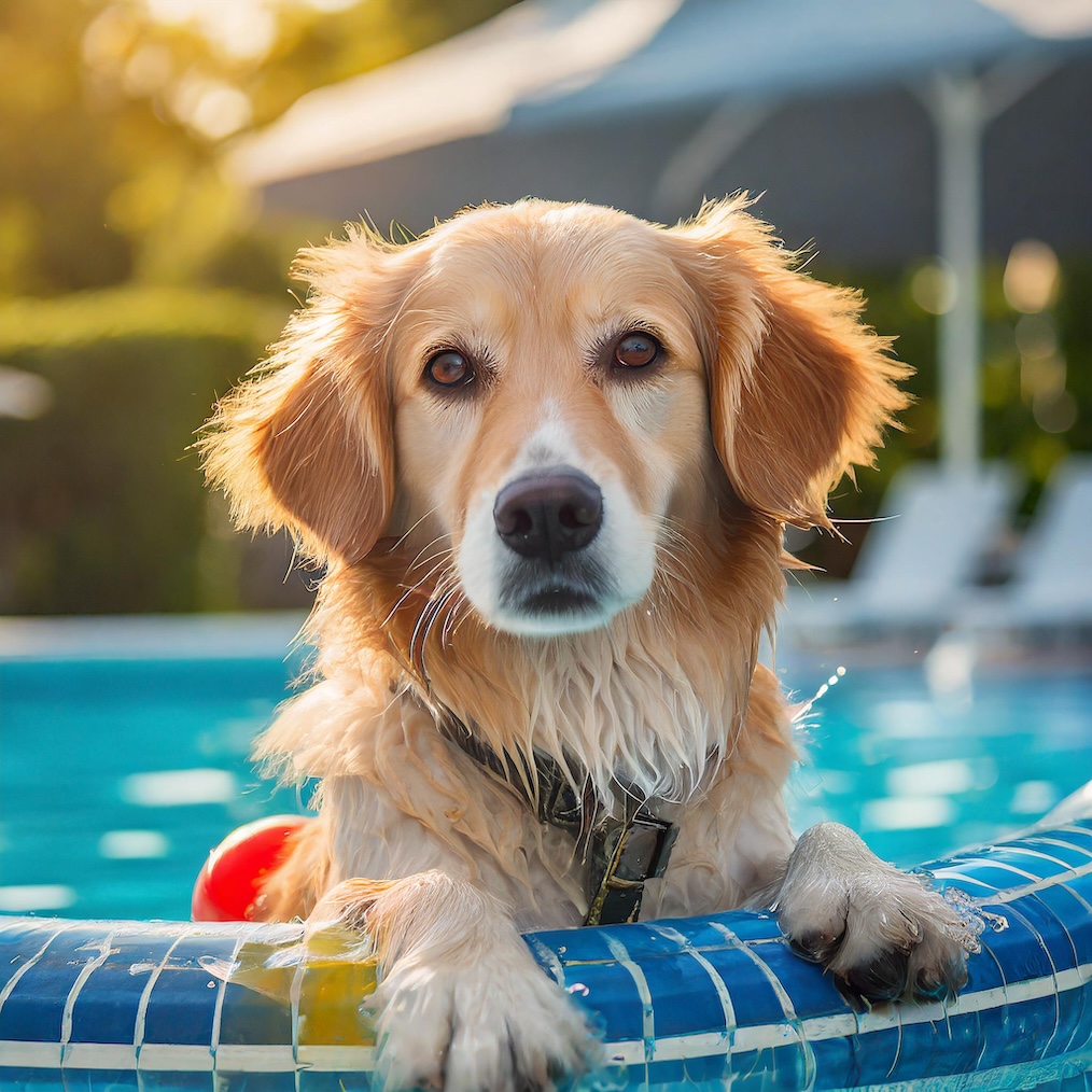 A swimming pool for dogs